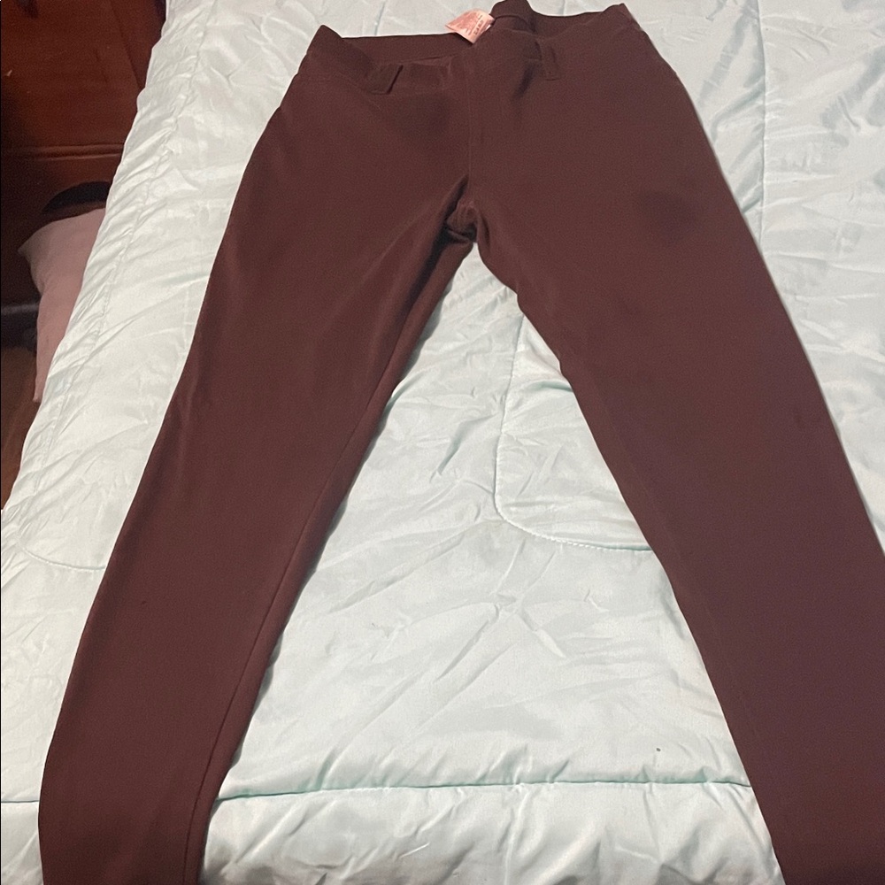 Faded Glory Women's Stretch Pants - Dark Brown